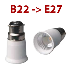 Adaptateur ampoule Convertisseur Douille Prise Lampe B22 à E27