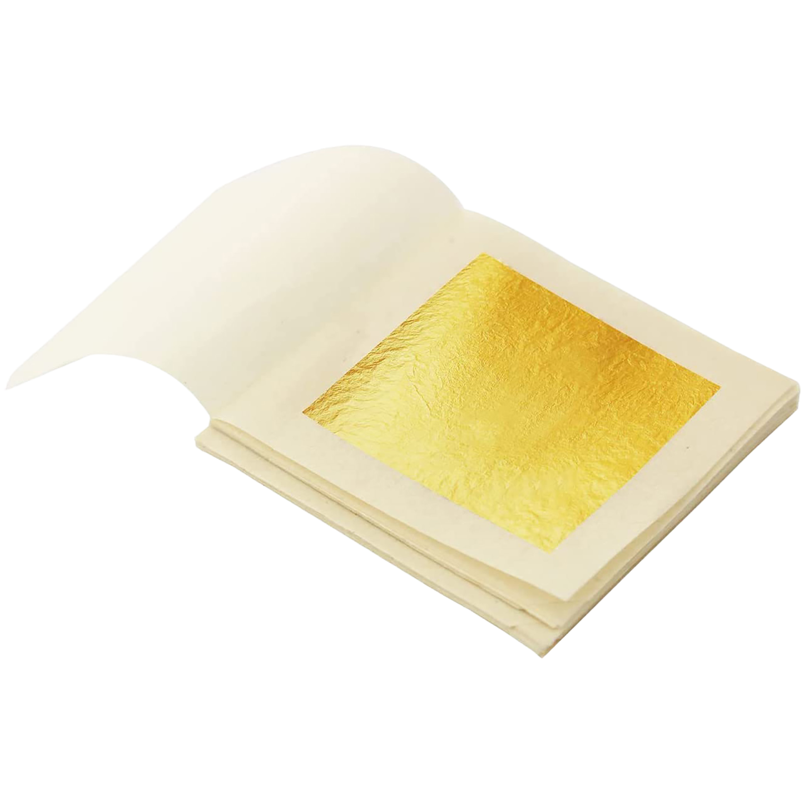 SIM GOLD LEAF Feuilles d' Or Alimentaire 35 mm X 35 mm Comestible 100% 24  carats Pur - Feuille d'or